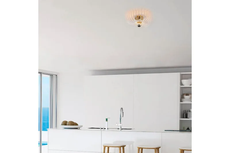 Taklampa Subbersta Vit - Diameter: 36 cm - Belysning - Inomhusbelysning & lampor - Golvlampor & golvbelysning