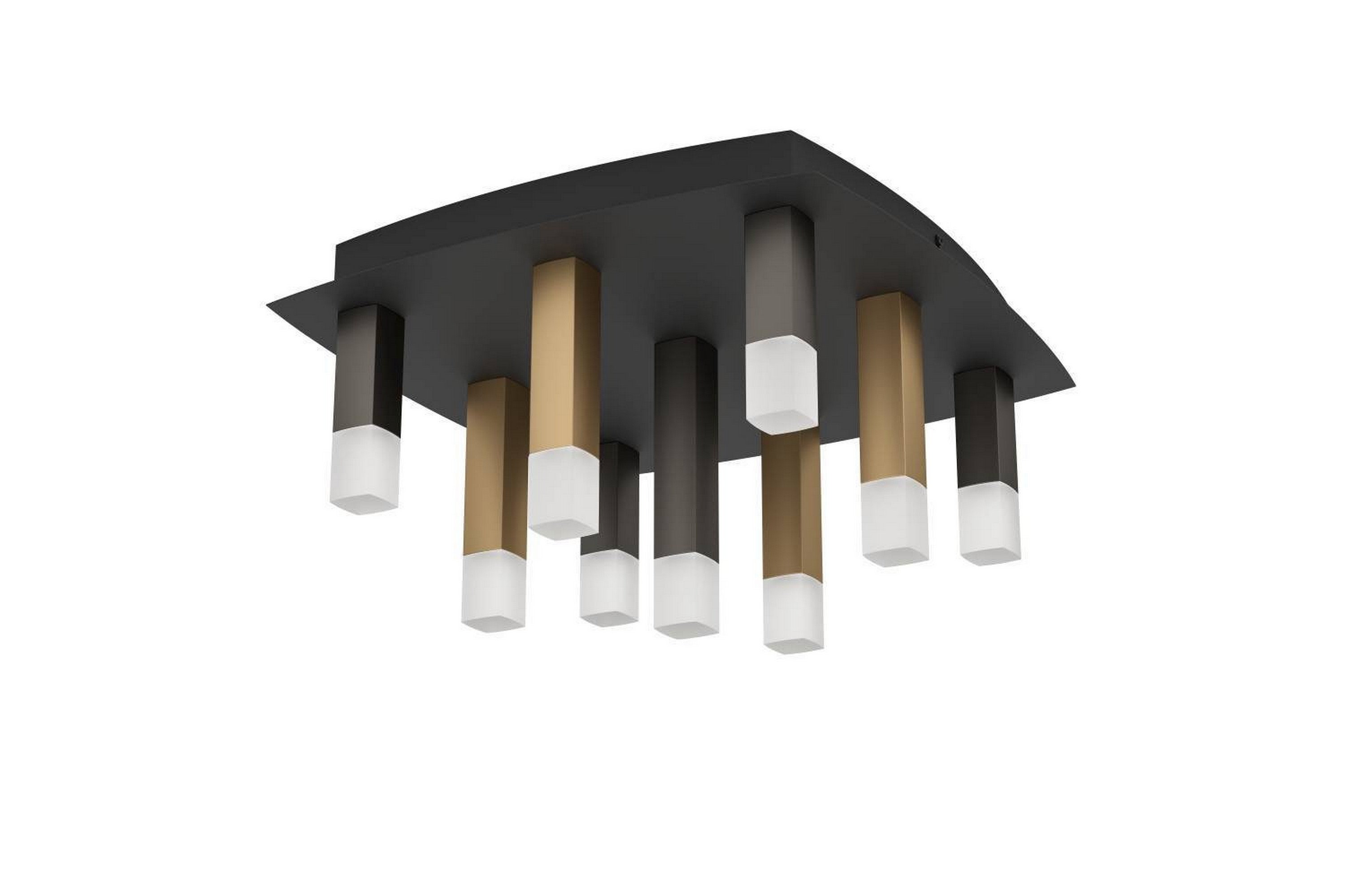 Takbelysning Eglo Estanterios Grå/Brun med 9 Lampor -