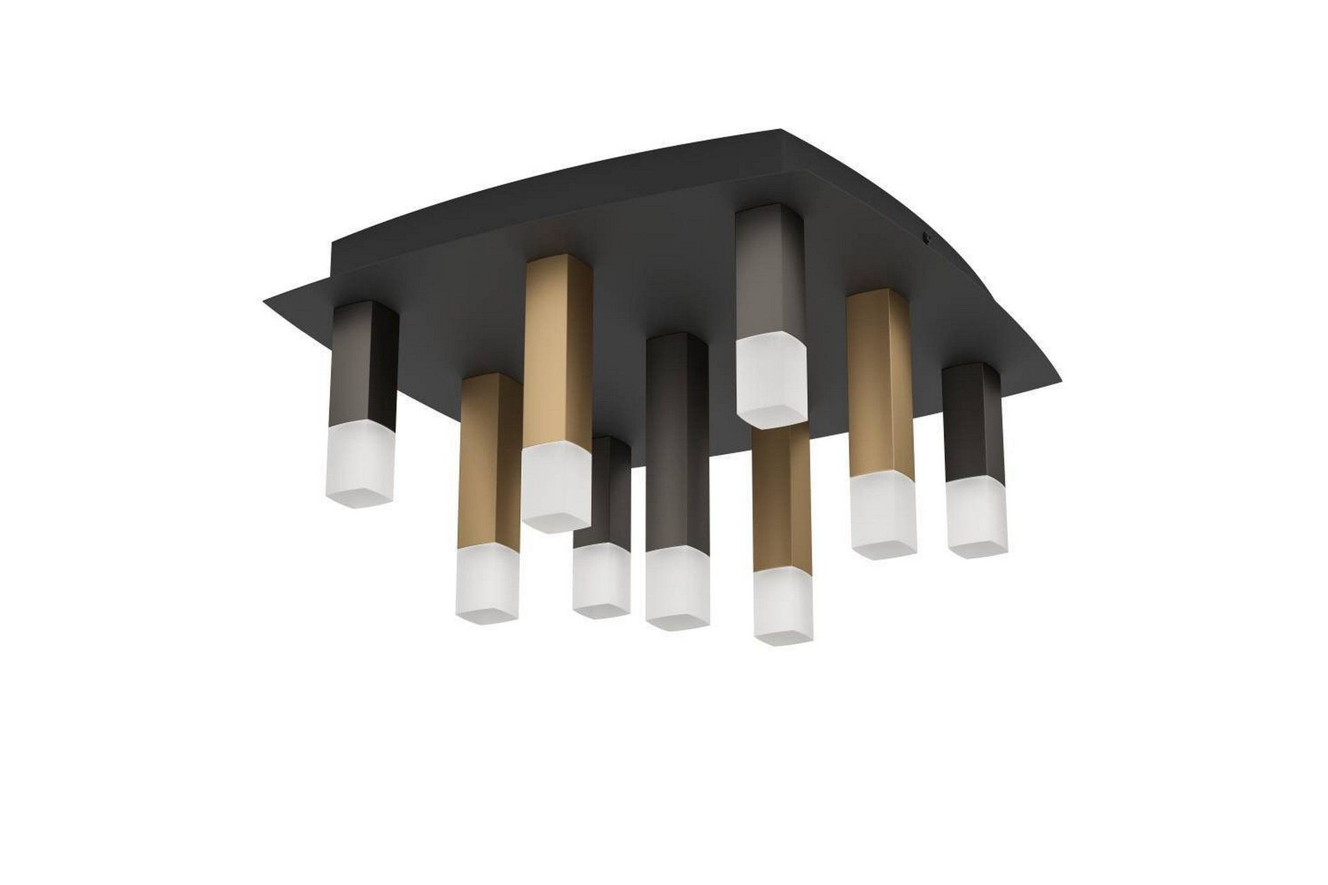 Takbelysning Eglo Estanterios Grå/Brun med 9 Lampor -