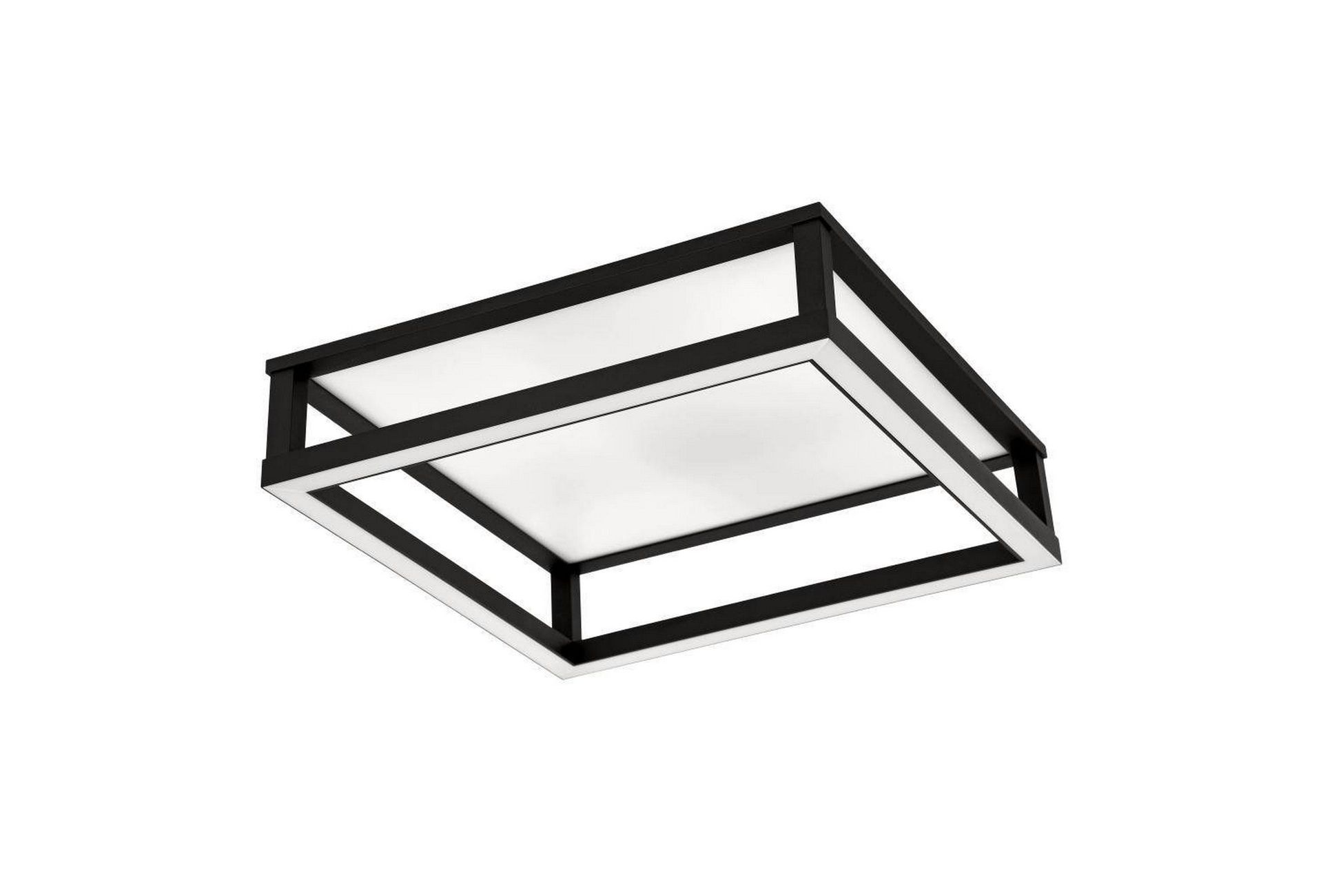 Takbelysning Eglo Macellara Svart/Vit 45x45 cm -