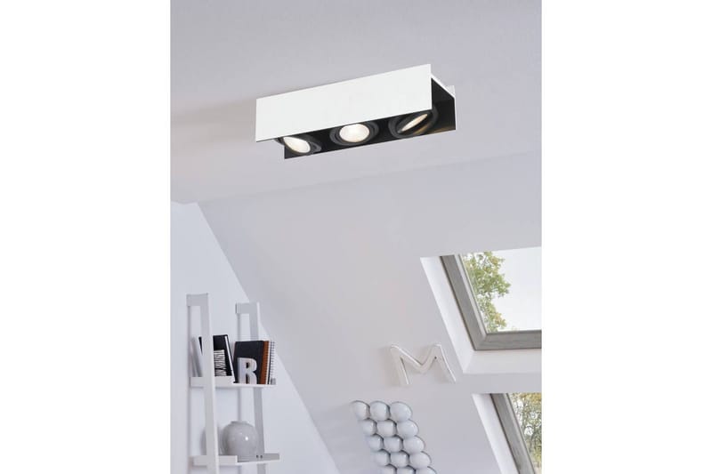 Takbelysning Eglo Vidago Vit/Svart 3 Lampor - 3 Lampor - Belysning - Inomhusbelysning & lampor - Taklampor & takbelysning - Plafond