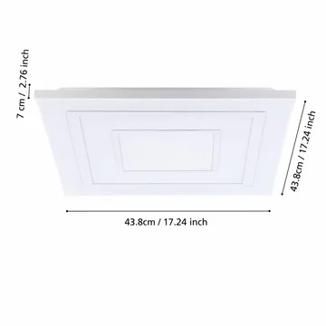 Taklampa Albarca - 438x438 mm - Belysning - Inomhusbelysning & lampor - Taklampor & takbelysning - Plafond