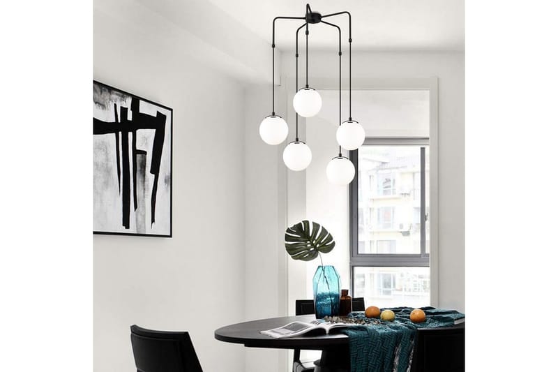 Taklampa Alion Seven Svart / Vit - Svart/Vit - Belysning - Inomhusbelysning & lampor - Taklampor & takbelysning - Kökslampa & pendellampa