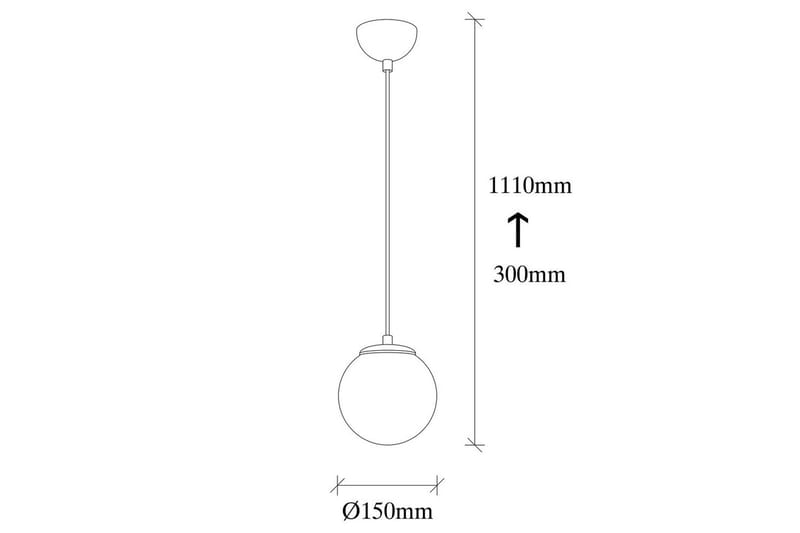 Taklampa Alion Single Svart / Vit - Svart/Vit - Belysning - Inomhusbelysning & lampor - Taklampor & takbelysning - Kökslampa & pendellampa