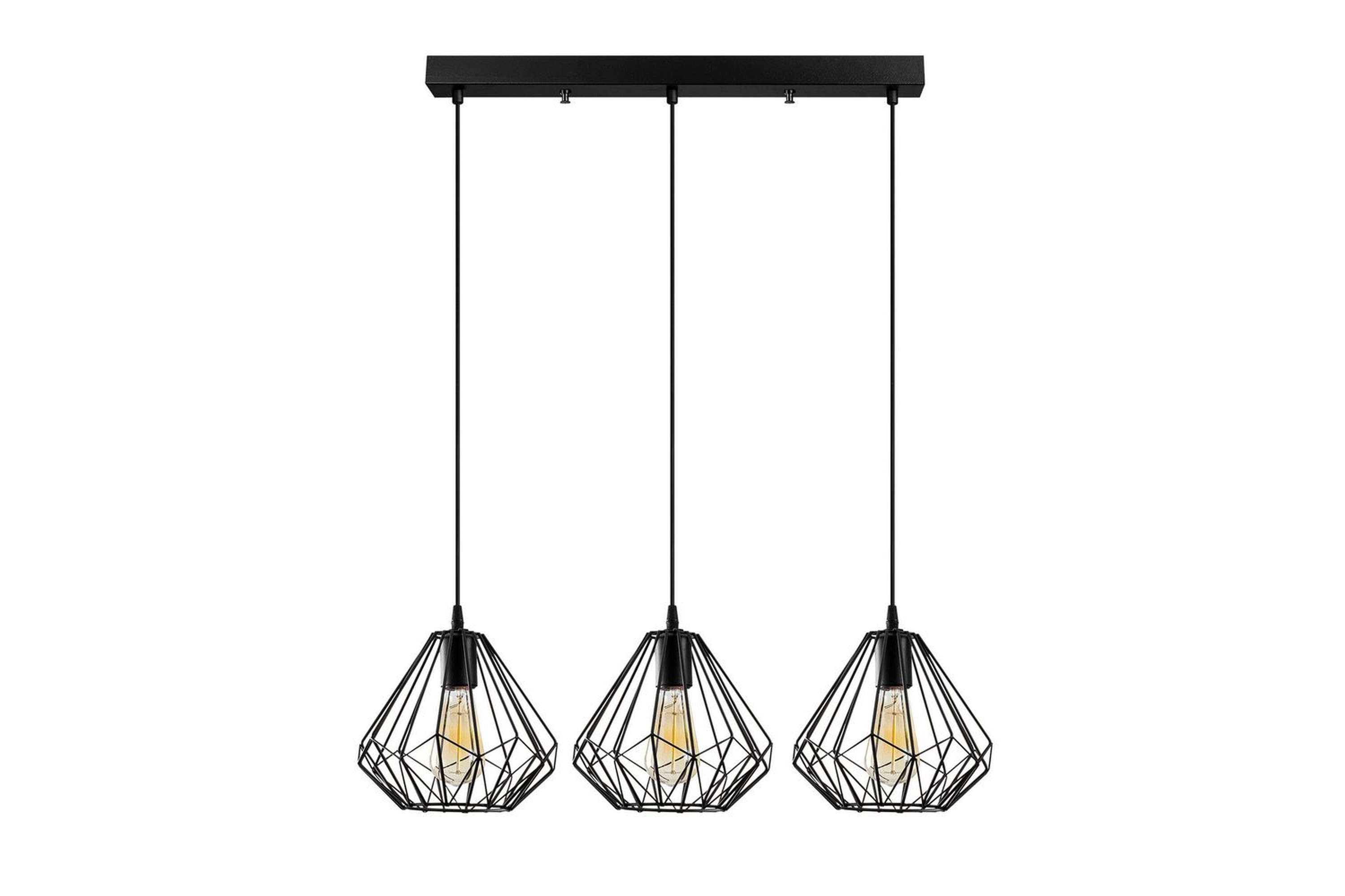 Taklampa Almasi Three Svart - Svart