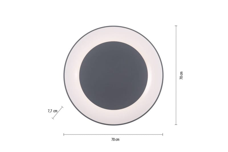 Taklampa Anika - Grå - Belysning - Inomhusbelysning & lampor - Taklampor & takbelysning - Plafond