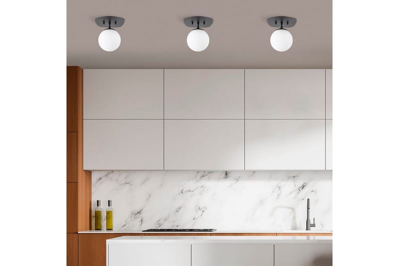 Taklampa Ariofield (20 x 25 x 25 cm) Svart / Gul - Svart / Gul - Belysning - Inomhusbelysning & lampor - Taklampor & takbelysning - Plafond