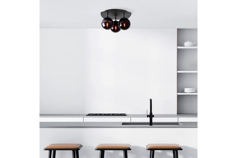 Taklampa Ariofield Triple Svart - Svart - Belysning - Inomhusbelysning & lampor - Taklampor & takbelysning - Plafond