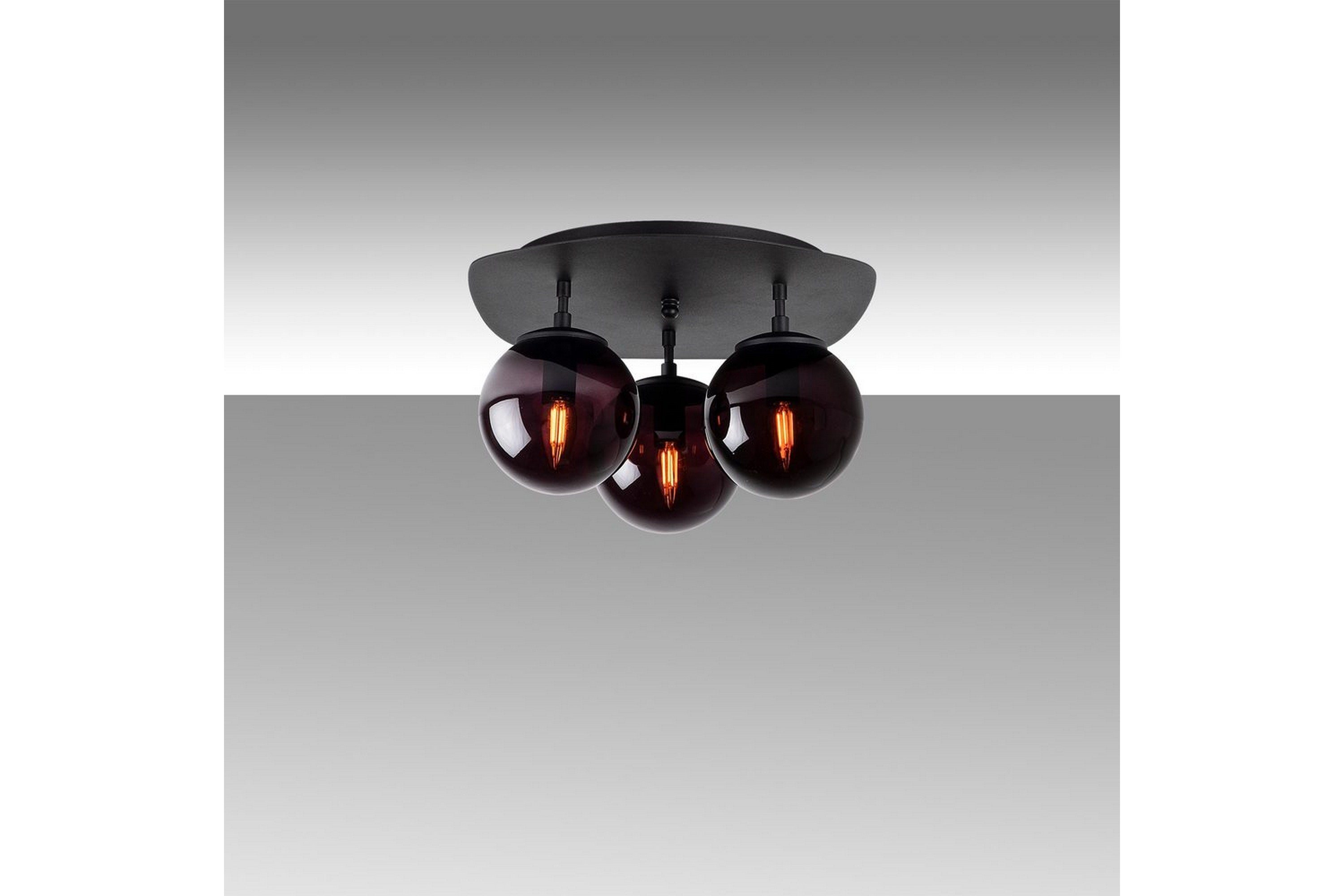 Taklampa Ariofield Triple Svart - Svart