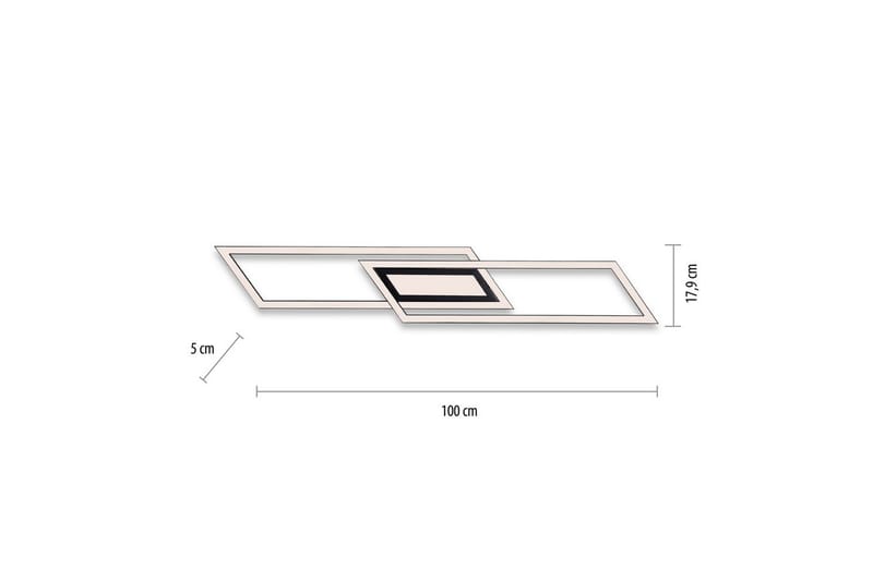 Taklampa Asmin - 17,9x5x100 cm - Belysning - Inomhusbelysning & lampor - Taklampor & takbelysning - Plafond