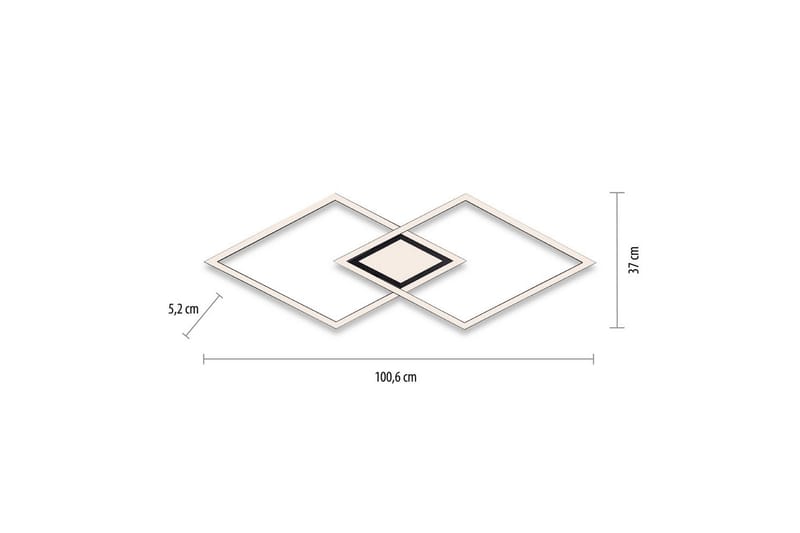 Taklampa Asmin - 37x5,2x106 cm - Belysning - Inomhusbelysning & lampor - Taklampor & takbelysning - Plafond