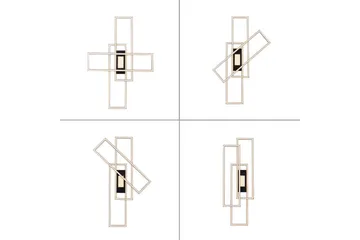 Taklampa Asmin - 69,4x6,8x99 cm - Belysning - Inomhusbelysning & lampor - Taklampor & takbelysning - Plafond