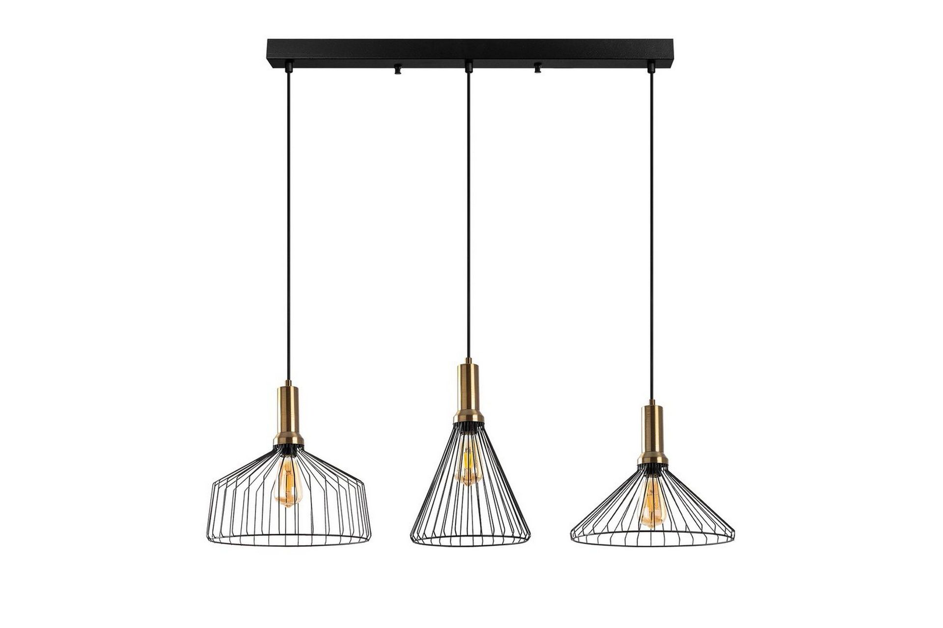 Taklampa Avenor Svart / Antik - Koppar/Svart