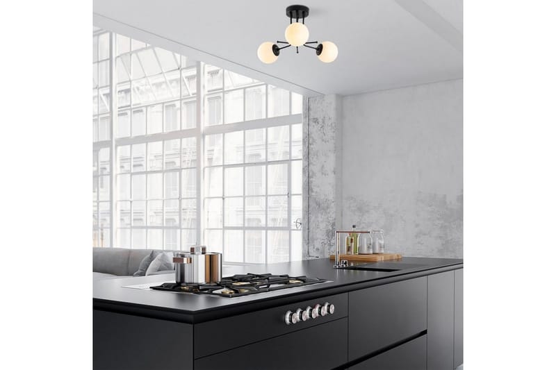 Taklampa Bhika Svart - Svart - Belysning - Inomhusbelysning & lampor - Taklampor & takbelysning - Kökslampa & pendellampa