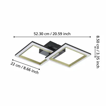 Taklampa Calliera - 525x310 mm - Belysning - Inomhusbelysning & lampor - Taklampor & takbelysning - Plafond