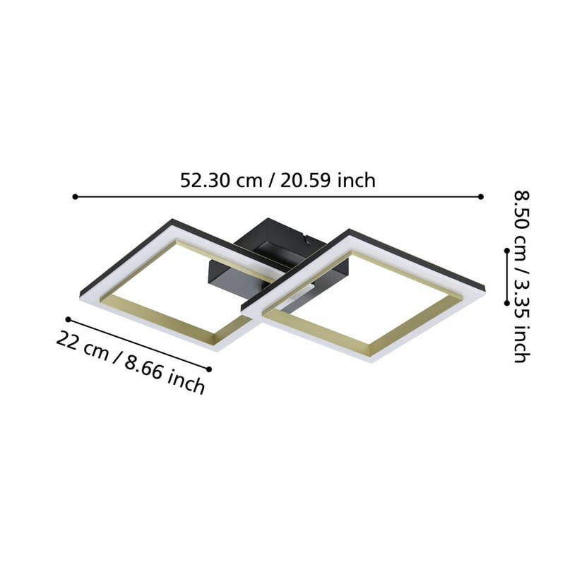 Taklampa Calliera - 525x310 mm - Belysning - Inomhusbelysning & lampor - Taklampor & takbelysning - Plafond