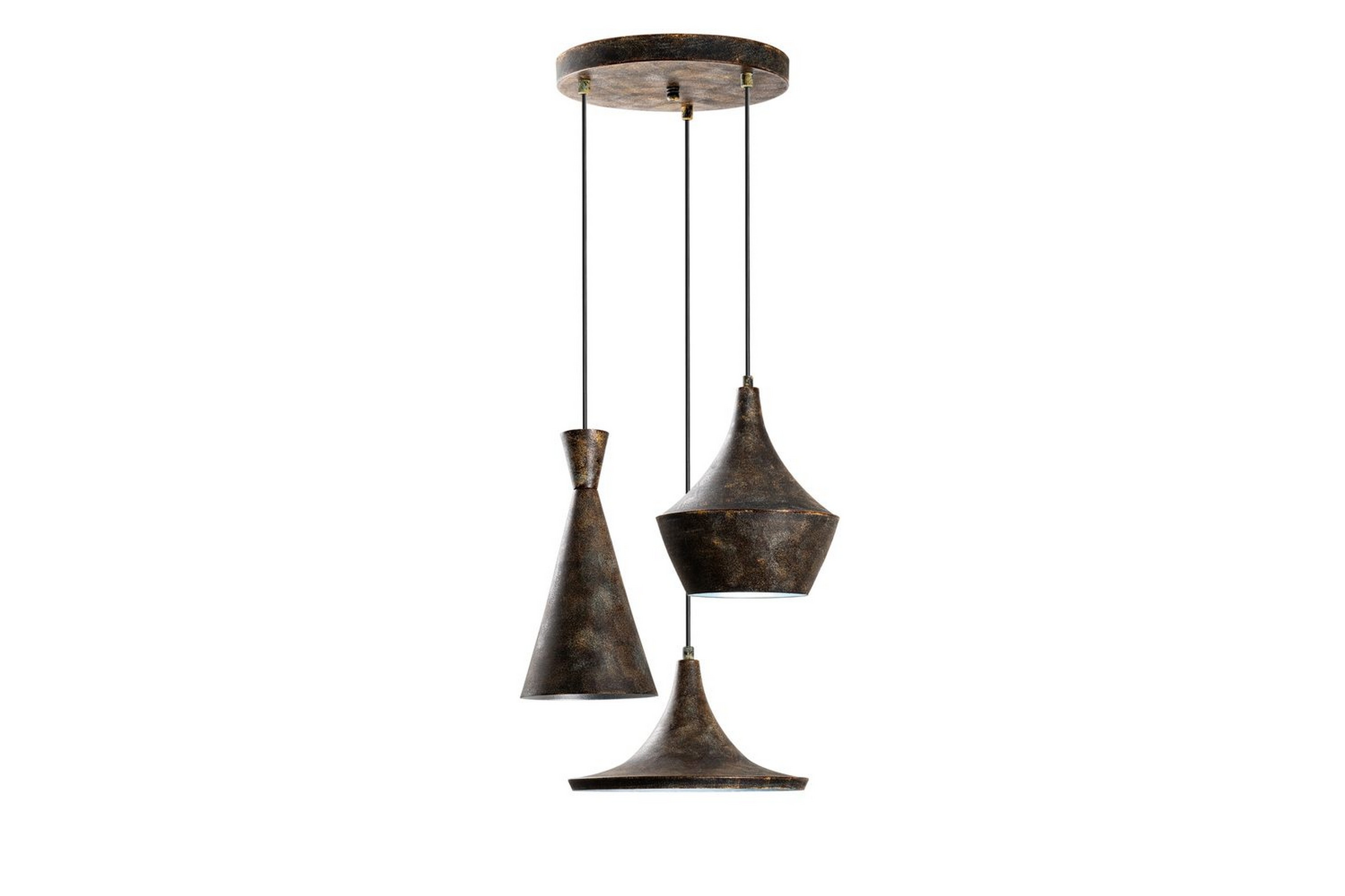 Taklampa Cindel Antikering - Guld