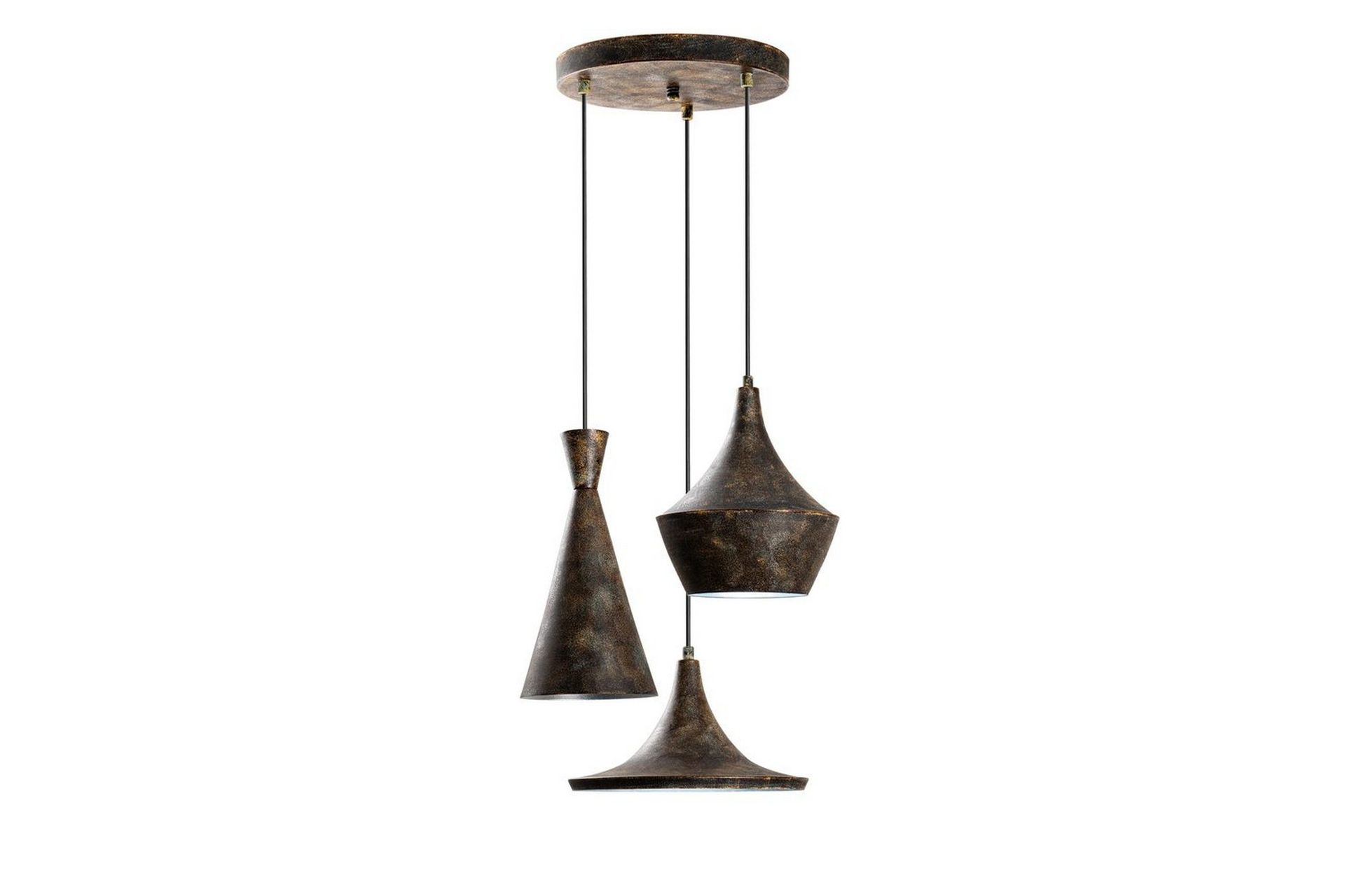 Taklampa Cindel Antikering - Guld