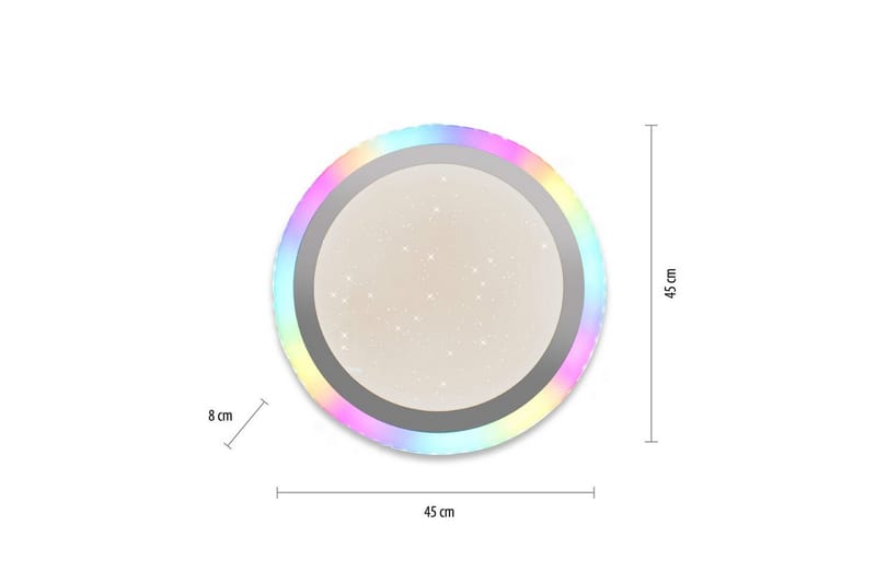 Taklampa Cyba - 45x8x45 cm - Belysning - Inomhusbelysning & lampor - Taklampor & takbelysning - Plafond
