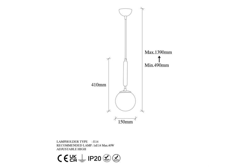 Taklampa Darna Svart - Svart - Belysning - Inomhusbelysning & lampor - Taklampor & takbelysning - Kökslampa & pendellampa