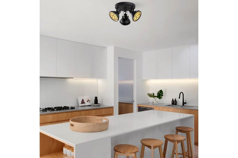 Taklampa Desten Svart - Svart - Belysning - Inomhusbelysning & lampor - Taklampor & takbelysning - Plafond