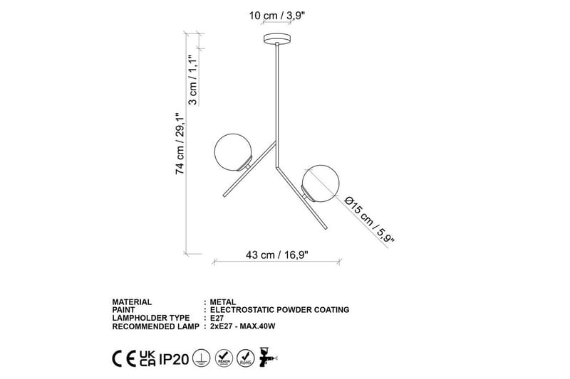 Taklampa Dolcer Dasinara Rany - Rany - Belysning - Inomhusbelysning & lampor - Taklampor & takbelysning - Kökslampa & pendellampa