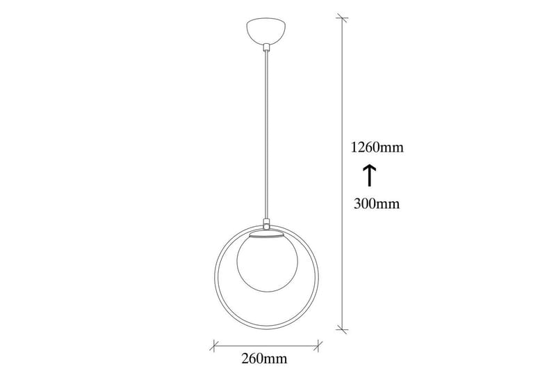 Taklampa Dolcer Svart / Vit - Svart / Vit - Belysning - Inomhusbelysning & lampor - Taklampor & takbelysning - Kökslampa & pendellampa