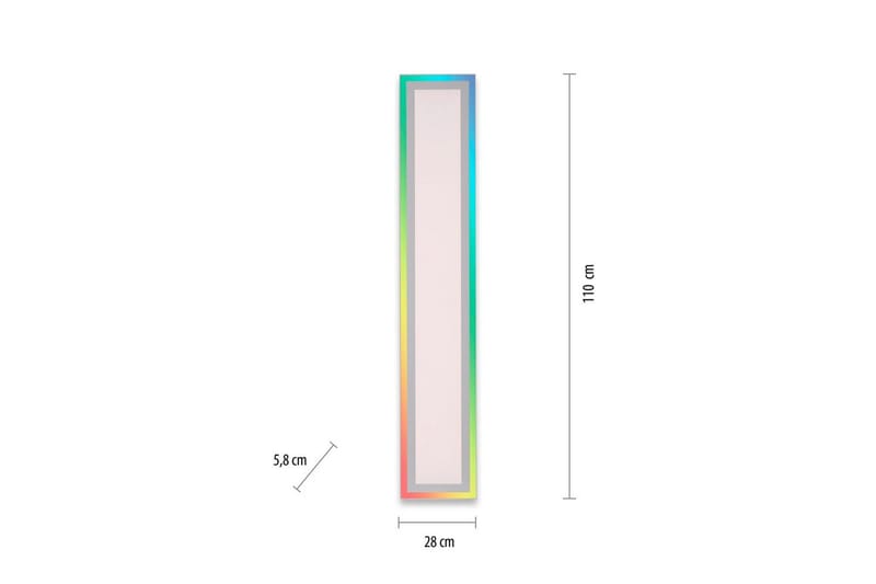 Taklampa Edging - 18x5,2x100 cm - Belysning - Inomhusbelysning & lampor - Taklampor & takbelysning - Plafond