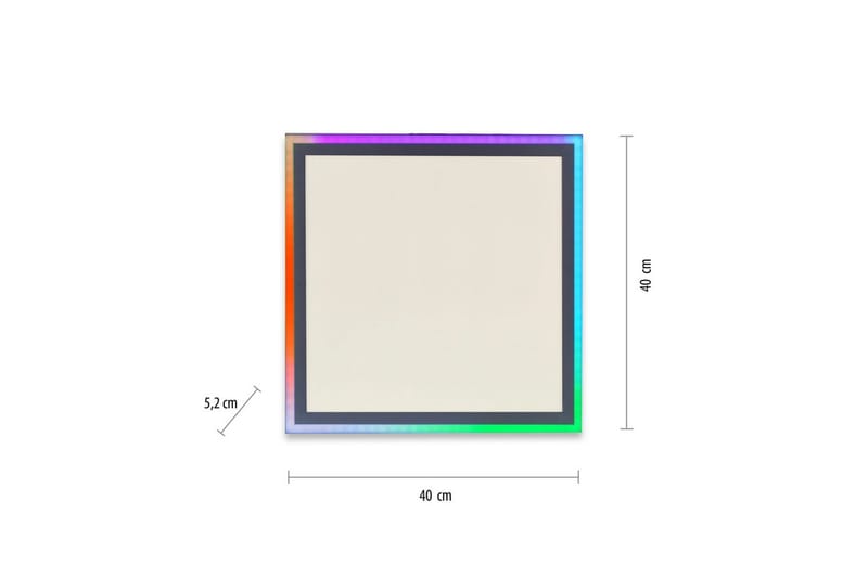 Taklampa Edging - 40x5,2x40 cm - Belysning - Inomhusbelysning & lampor - Taklampor & takbelysning - Plafond