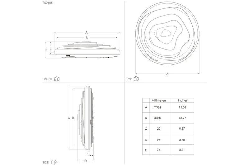 Taklampa Eglo Battistona 380 mm - Vit - Belysning - Inomhusbelysning & lampor - Taklampor & takbelysning - Plafond