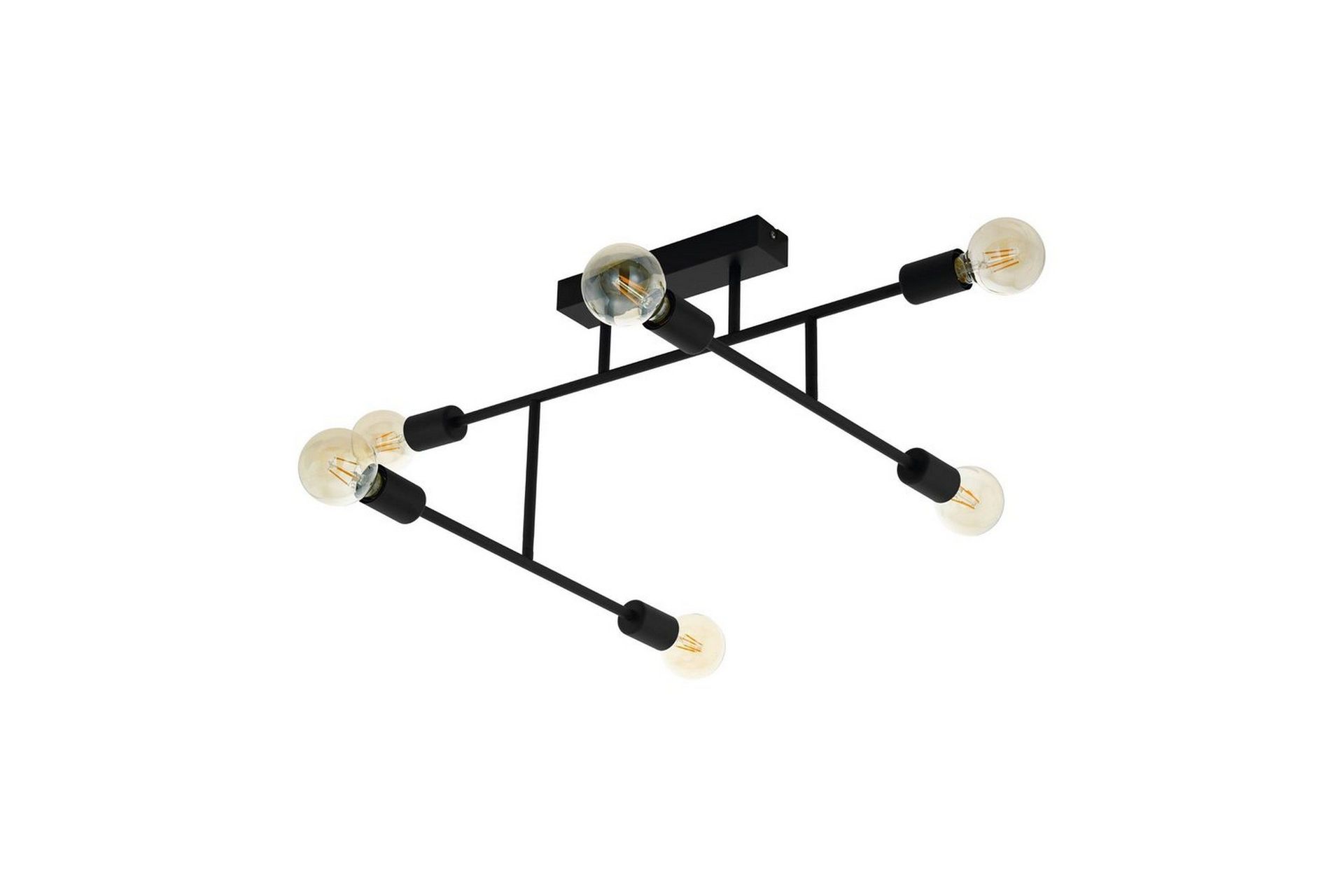 Taklampa Eglo Belsiana med 6 Lampor - Svart