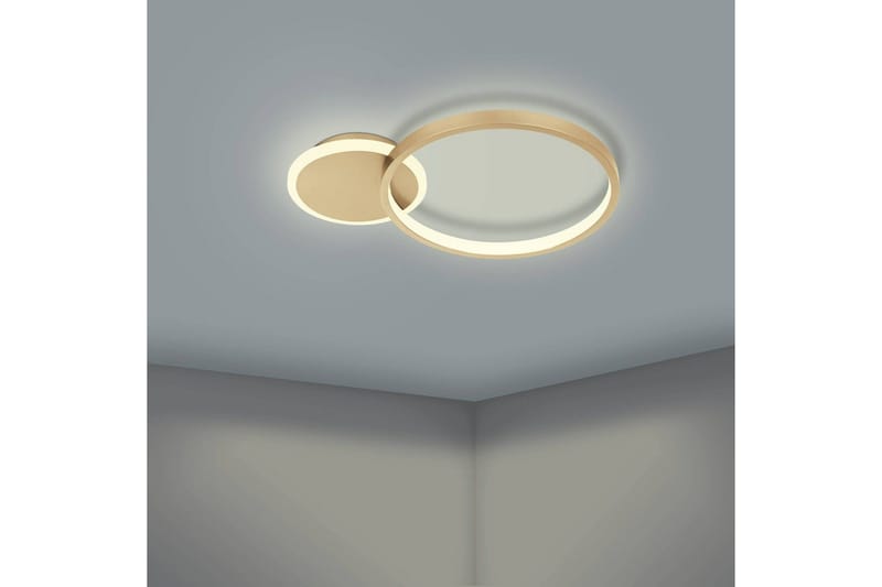 Taklampa Eglo Gafares Rund Guldfärgad/Vit - Guld/Vit - Belysning - Inomhusbelysning & lampor - Taklampor & takbelysning - Plafond