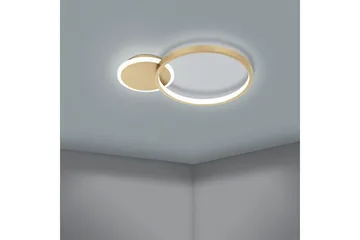 Taklampa Eglo Gafares Rund Guldfärgad/Vit - Guld/Vit - Belysning - Inomhusbelysning & lampor - Taklampor & takbelysning - Plafond