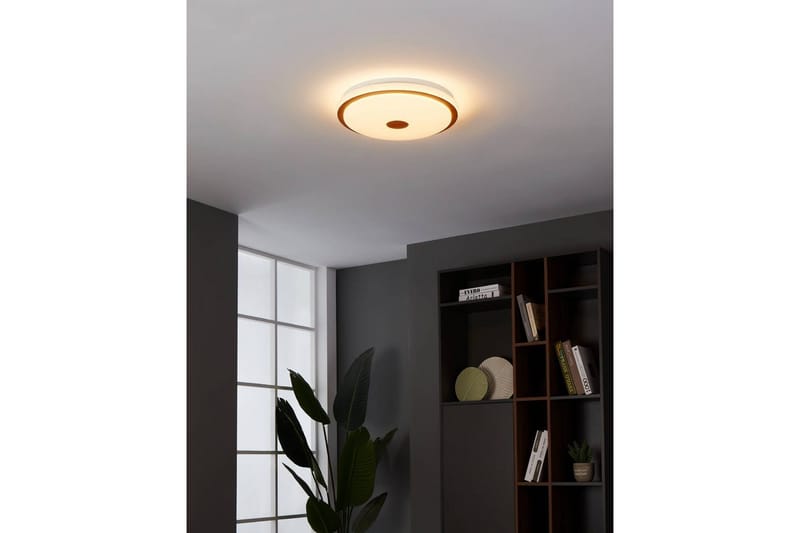 Taklampa Eglo Lanciano 1 380 mm - Vit/Brun - Belysning - Inomhusbelysning & lampor - Taklampor & takbelysning - Plafond