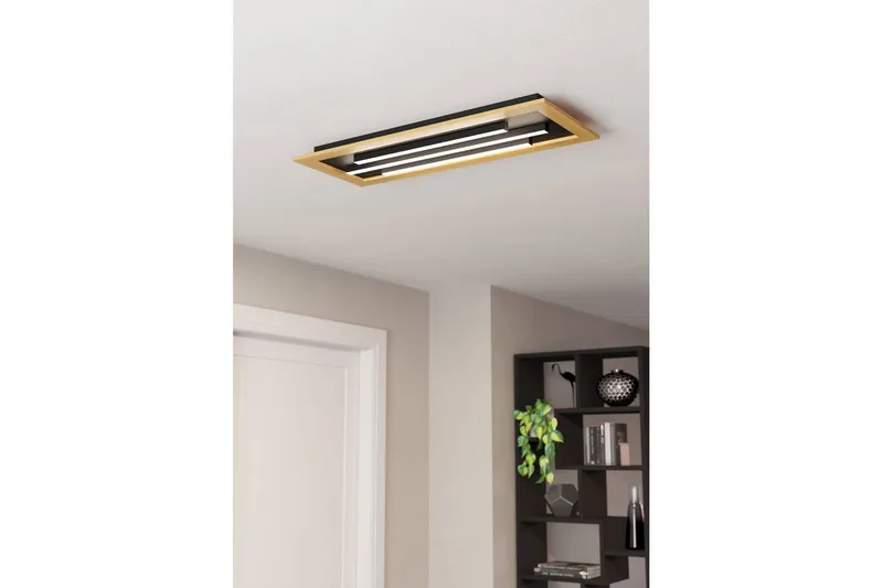 Taklampa Eglo Tirrenara 780x305 mm - Svart/Brun - Belysning - Inomhusbelysning & lampor - Taklampor & takbelysning - Plafond