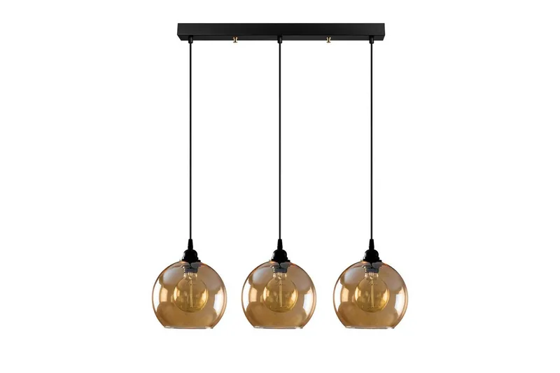 Taklampa Elanorstead Tre Rany / Svart Horisontell - Guld/Svart - Belysning - Inomhusbelysning & lampor - Taklampor & takbelysning - Kökslampa & pendellampa