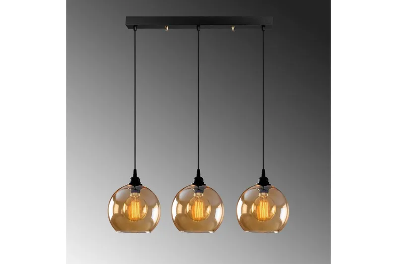 Taklampa Elanorstead Tre Rany / Svart Horisontell - Guld/Svart - Belysning - Inomhusbelysning & lampor - Taklampor & takbelysning - Kökslampa & pendellampa