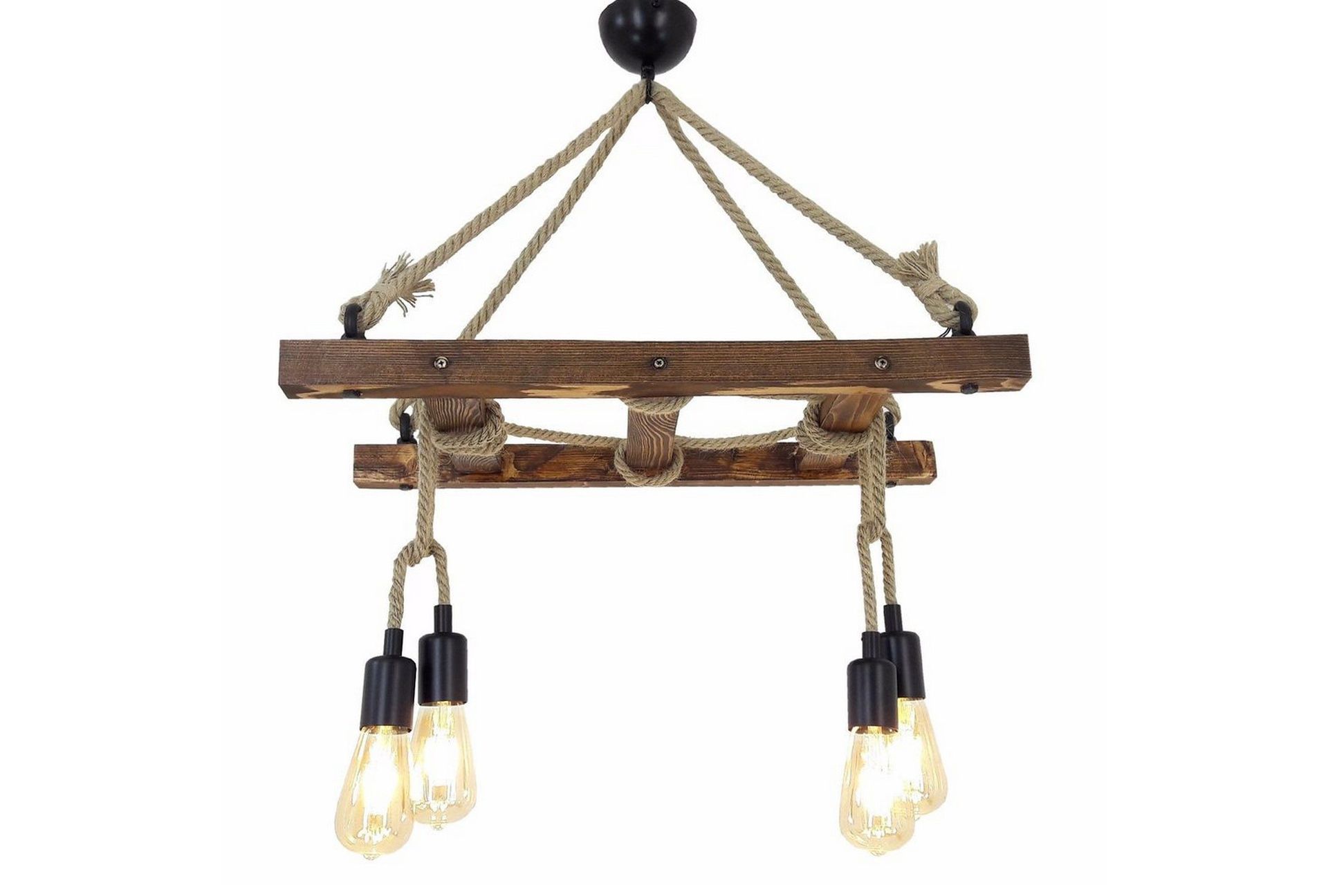 Taklampa Eluna Valnöt - Brun