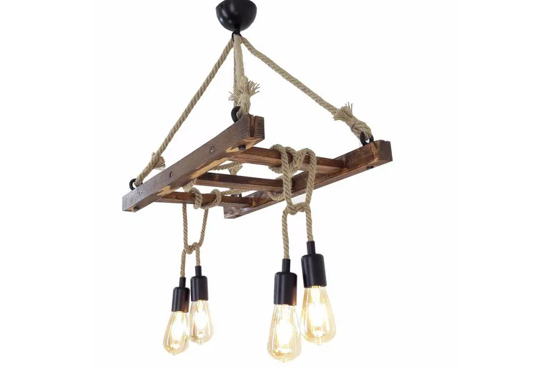 Taklampa Eluna Valnöt - Brun - Belysning - Inomhusbelysning & lampor - Taklampor & takbelysning - Kökslampa & pendellampa