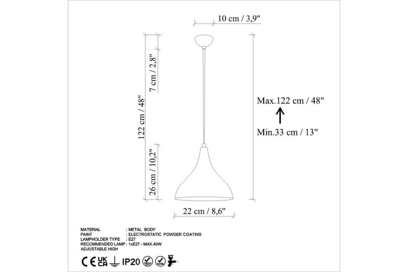Taklampa Enlith Antiquation - Antracit - Belysning - Inomhusbelysning & lampor - Taklampor & takbelysning - Kökslampa & pendellampa