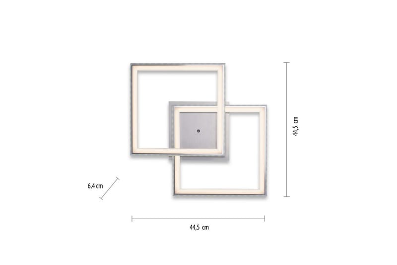 Taklampa Felix - 44,5x6,4x44,5 cm - Belysning - Inomhusbelysning & lampor - Taklampor & takbelysning - Plafond