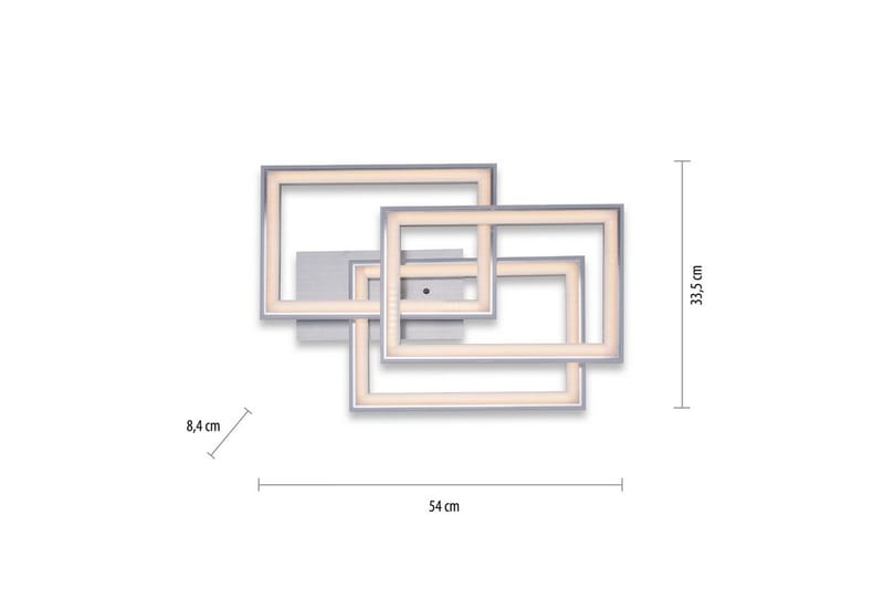 Taklampa Felix - 56x8,4x54 cm - Belysning - Inomhusbelysning & lampor - Taklampor & takbelysning - Plafond