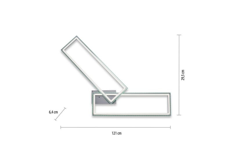 Taklampa Felix - 72x6,4x121 cm - Belysning - Inomhusbelysning & lampor - Taklampor & takbelysning - Plafond
