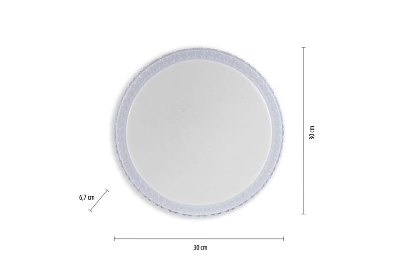 Taklampa Frida - 30x6,7x30 cm - Belysning - Inomhusbelysning & lampor - Taklampor & takbelysning - Plafond