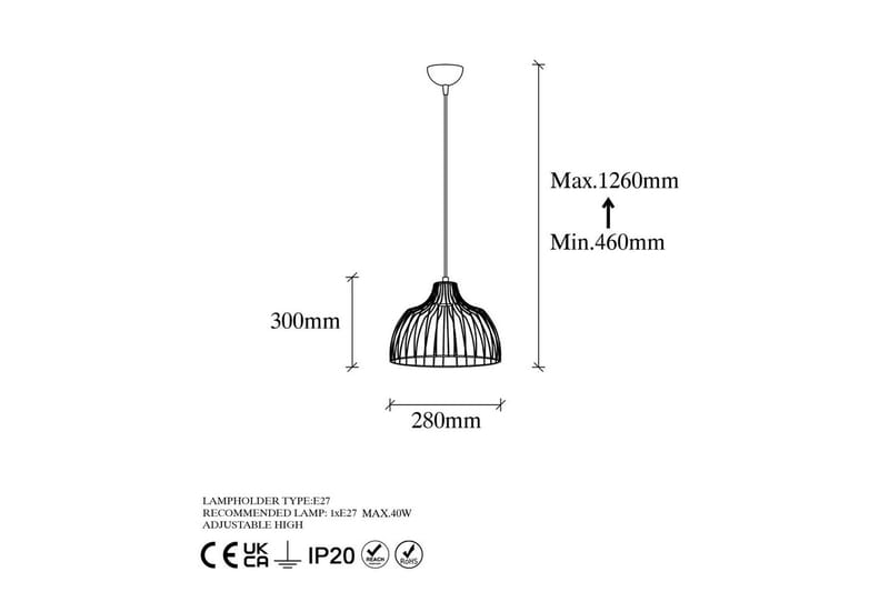 Taklampa Gertie Skinande Rany - Guld - Belysning - Inomhusbelysning & lampor - Taklampor & takbelysning - Kökslampa & pendellampa