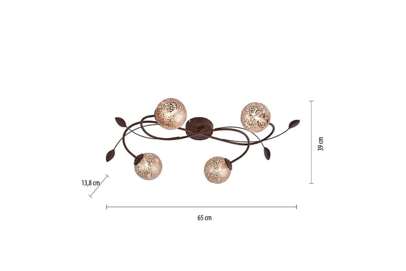 Taklampa Greta - 39x13,8x65 cm - Belysning - Inomhusbelysning & lampor - Taklampor & takbelysning - Plafond