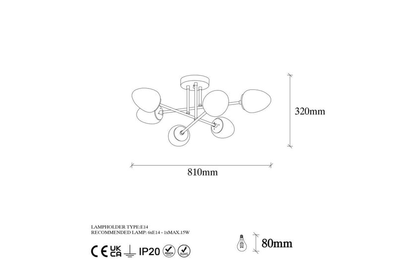 Taklampa Grevan Vintage - Multifärgad - Belysning - Inomhusbelysning & lampor - Taklampor & takbelysning - Plafond
