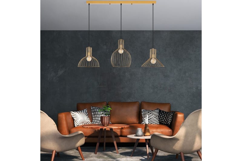 Taklampa Halven Gold - Guld - Belysning - Inomhusbelysning & lampor - Taklampor & takbelysning - Kökslampa & pendellampa