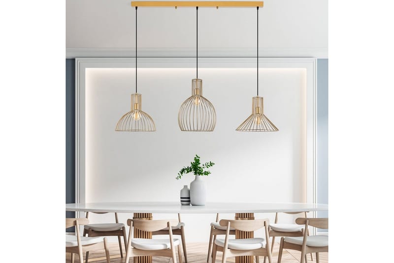 Taklampa Halven Gold - Guld - Belysning - Inomhusbelysning & lampor - Taklampor & takbelysning - Kökslampa & pendellampa