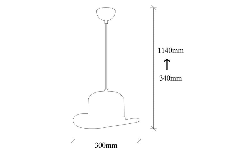 Taklampa Hukle Svart - Svart - Belysning - Inomhusbelysning & lampor - Taklampor & takbelysning - Kökslampa & pendellampa